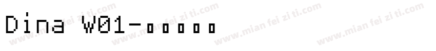 Dina W01字体转换